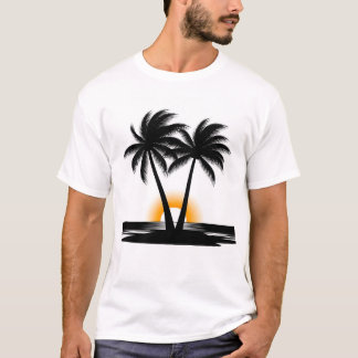 Sunset Palm Trees | Tropical Beach T-Shirt