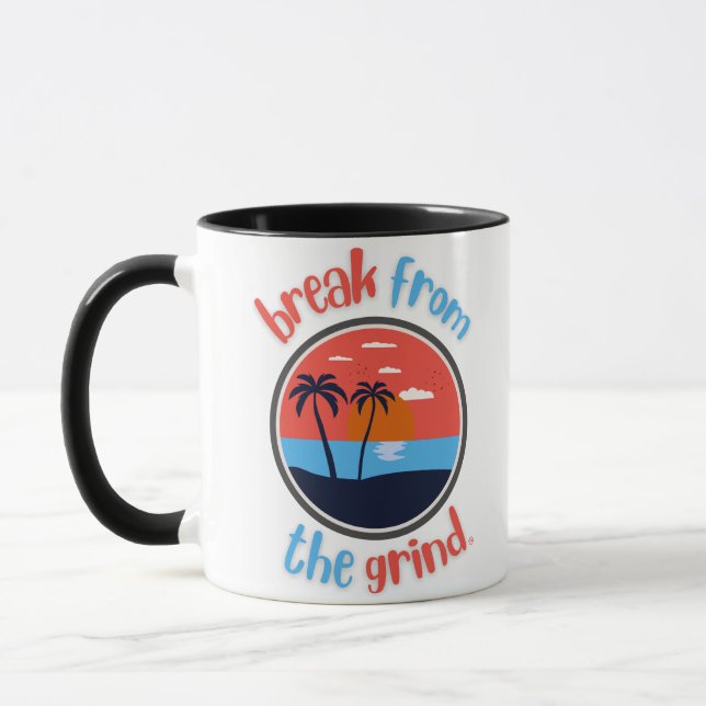 Sunset Palms Coffee Mug (Left)