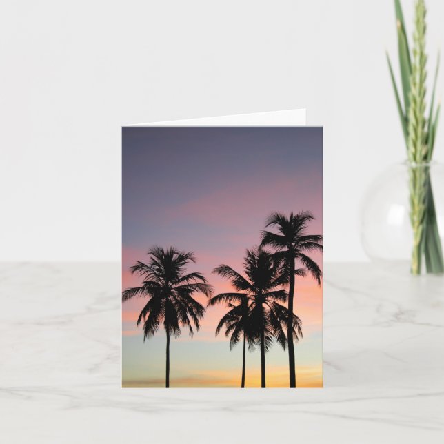 Sunset & Palms Notecard (Front)