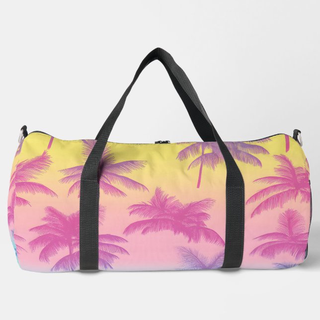 Sunset Palms Travel  Duffle Bag (Front)