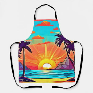 Sunset Palms: Tropical View Apron