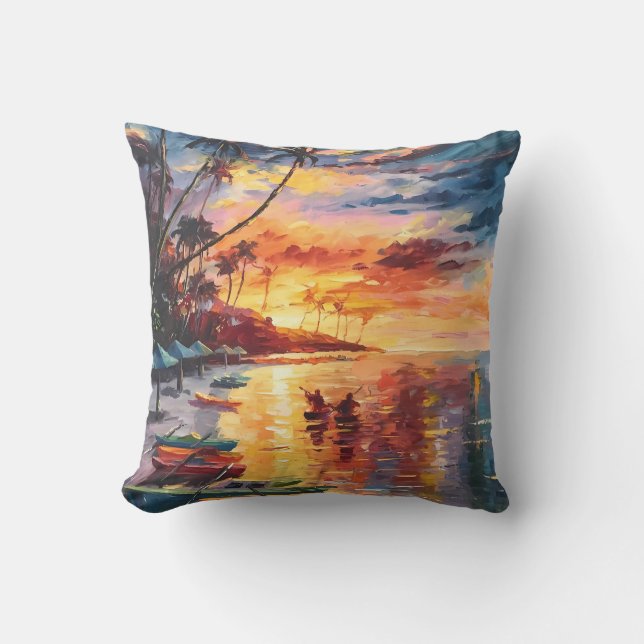 Sunset Paradise Glow Cushion (Front)