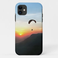 Sunset Paraglide Wanderlust Extreme Sports Art