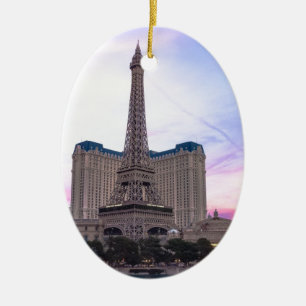 Sunset Paris Las Vegas Tour Eiffel Fake Ceramic Tree Decoration
