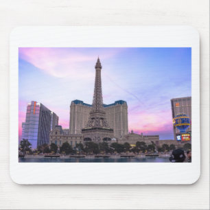 Sunset Paris Las Vegas Tour Eiffel Fake Mouse Pad