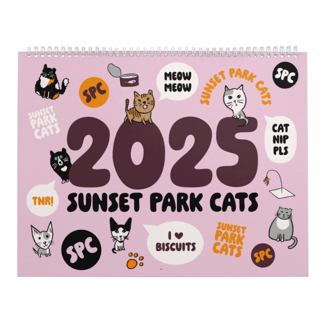 Sunset Park Cats - 2025 Calendar (Cover)
