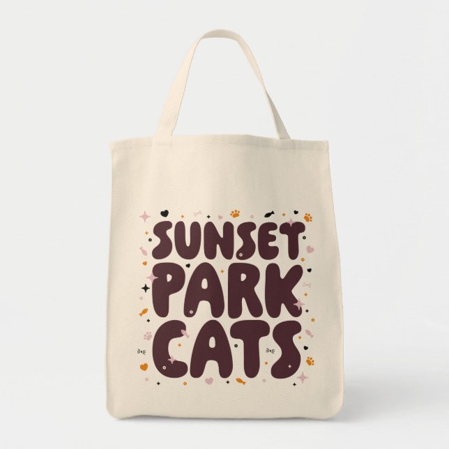 Sunset Park Cats tote bag (Front)