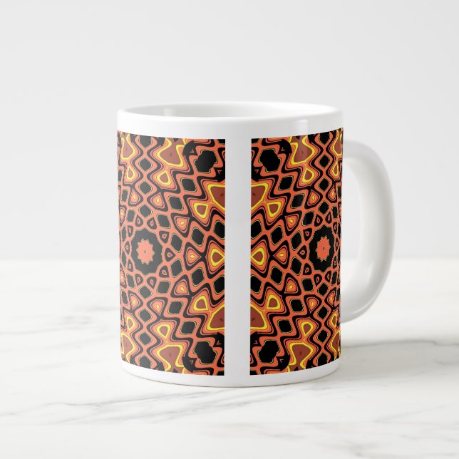 SUNSET PATTERN LARGE COFFEE MUG (Front Right)