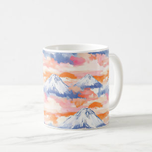 Sunset Peaks – Golden Mountain Dreamscape (6) Coffee Mug