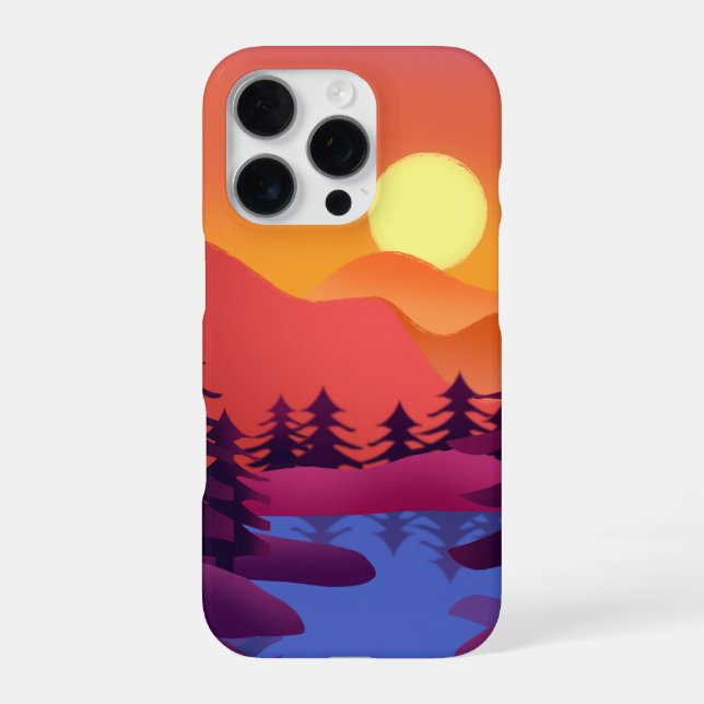 Sunset Peaks – iPhone 16 Pro Case (Back)