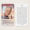 Sunset Photo Memorial Prayer Card