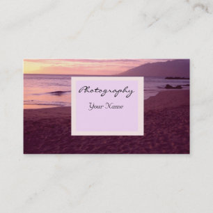 Sunset Photography Business Business Card