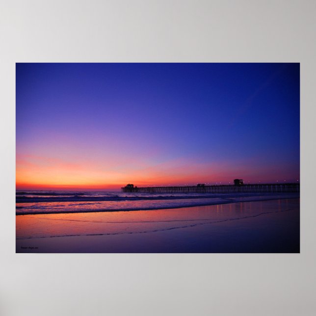 Sunset Pier Poster (Front)