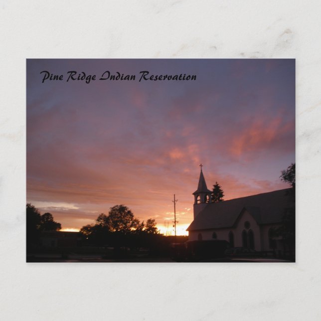 Sunset, Pine Ridge Postcard (Front)