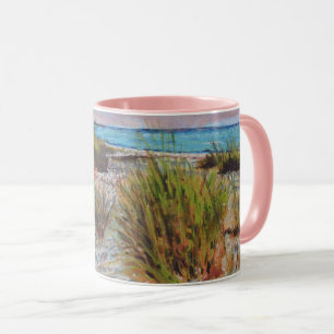 Sunset Pink Florida Beach Art Mug