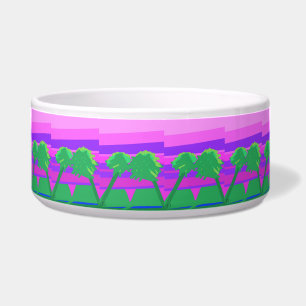 Sunset Pink Green Purple Teapot