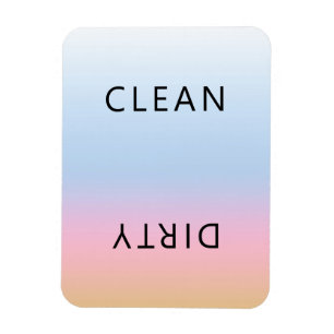 Sunset Pink Orange Dishwasher Clean Dirty Magnet