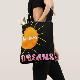 Sunset Pink Summer Dreams Tote Bag