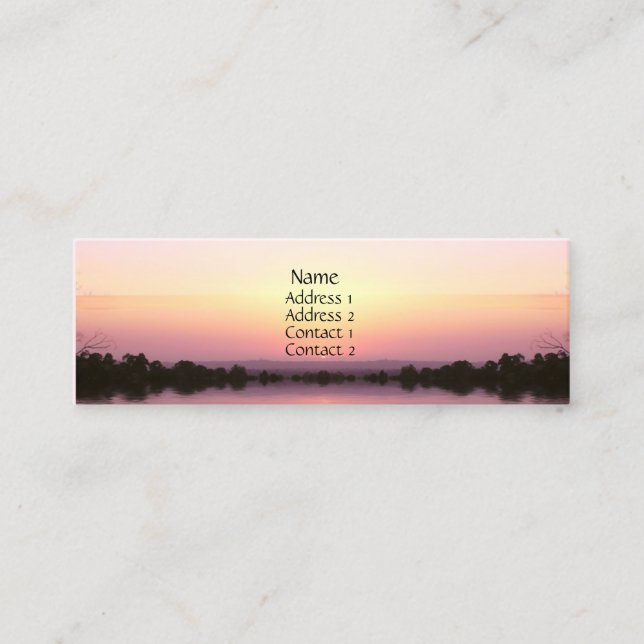 Sunset Pinks Profile Card (Front)