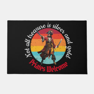 Sunset Pirate Party Welcome Doormat