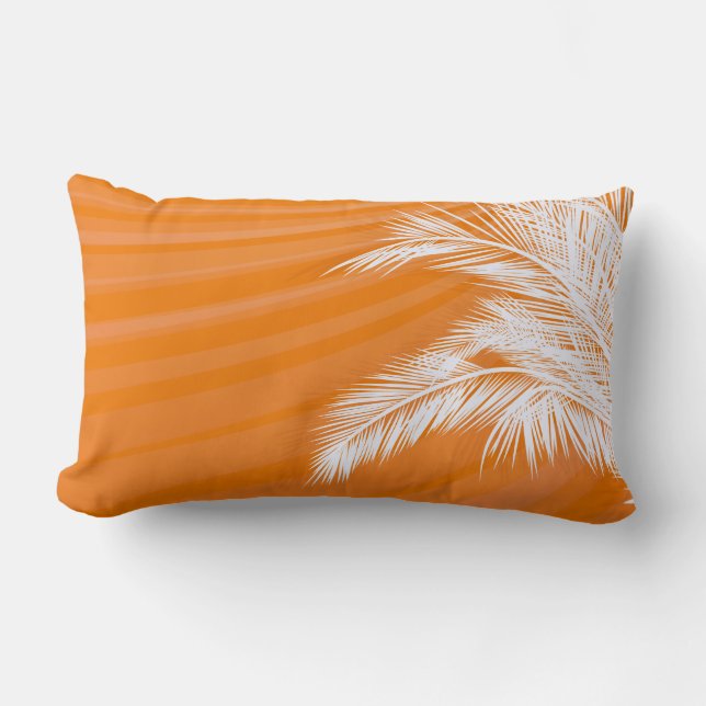 Sunset Plam Trees Lumbar Cushion (Front)