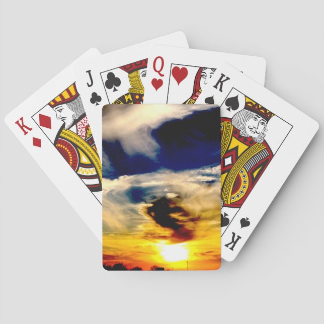 Sunset  playing cards (Back)