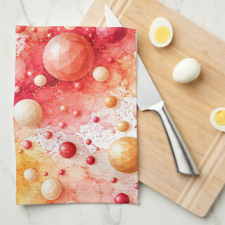 Sunset Poly Bubbles Tea Towel