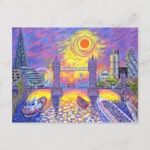 Sunset:Pool Of London 2013 Postcard