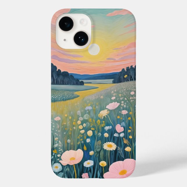 Sunset Poppies Case-Mate iPhone Case (Back)