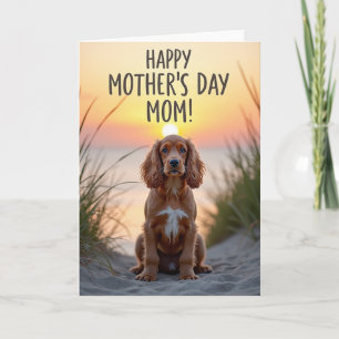 Sunset Portrait Dog Card