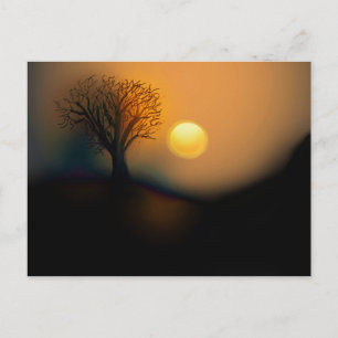 Sunset postcard