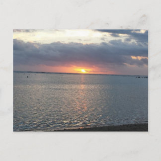 sunset postcard