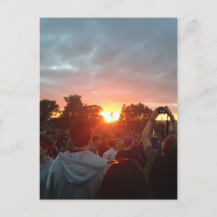sunset postcard