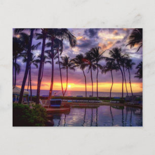 Sunset postcard