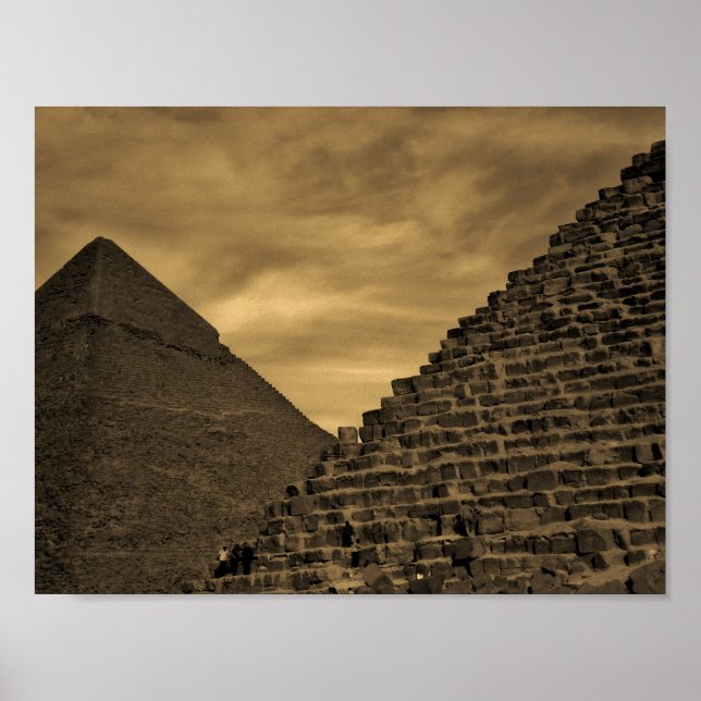 Sunset Pyramids Poster (Front)