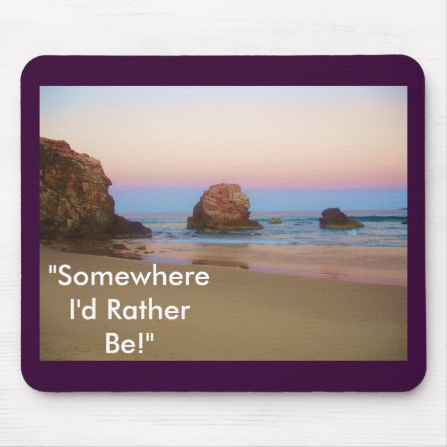 Sunset Rainbow Mouse Pad (Front)