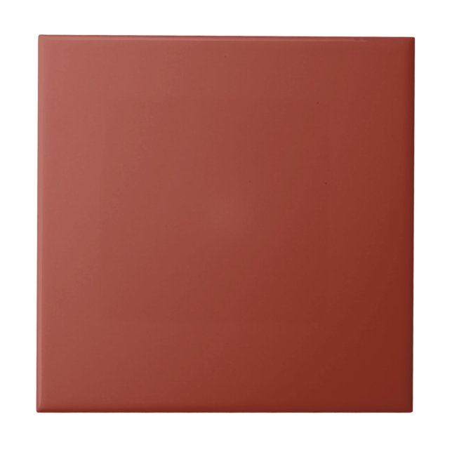 Sunset Red Terracotta 9F392B Colour & Image Option Ceramic Tile (Front)