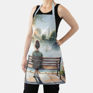 Sunset Reflections Lake Scene Apron