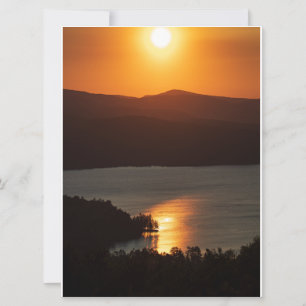 Sunset Reflections on Newfound Lake