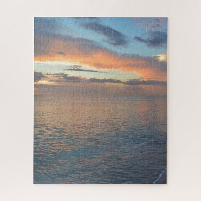 Sunset Reflections On The Water Jigsaw Puzzle (Vertical)