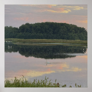 Sunset Reflections Waterscape Poster