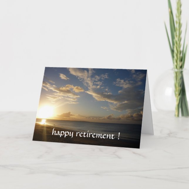 sunset retirement card (Front)