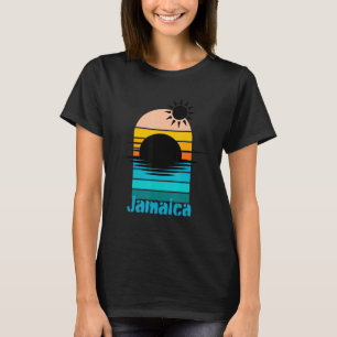 Sunset Retro Beach Cruise Summer Vacation Jamaica T-Shirt