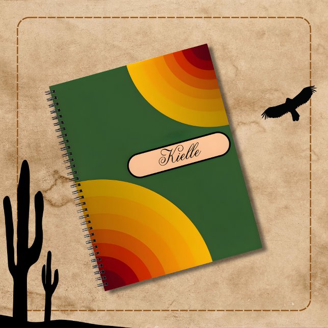 Sunset Retro spiral notebook (Creator Uploaded)