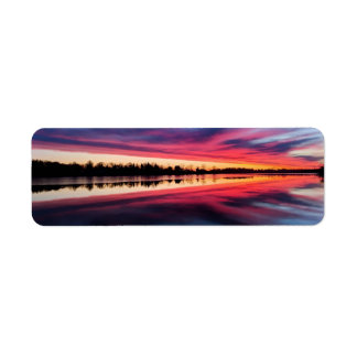 Sunset Return Address Label