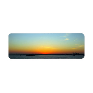 Sunset Return Address Label