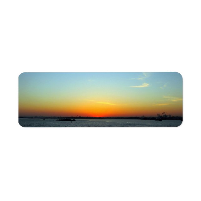 Sunset Return Address Label (Front)