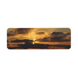 Sunset Return Address Label