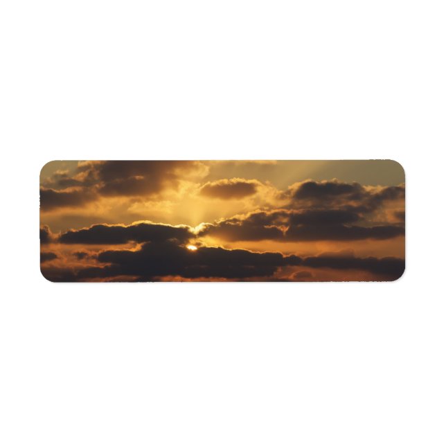 Sunset Return Address Label (Front)