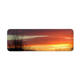 Sunset Return Address Label